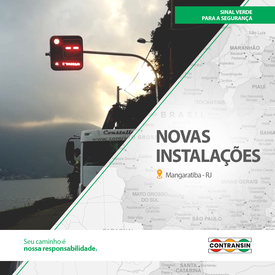 Mangaratiba recebe semáforo com painel para mensagens de alerta
